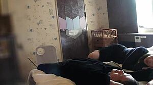 Mature Japanese OL in naughty daytime mating session