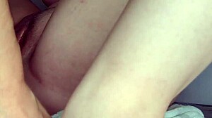 Cute Shy Girl Spreads Legs on Desk for Quickie and Cumshot on Pussy