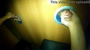 Husband films wife sucking strangers at glory hole swing party in Florida