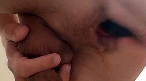 My natural lubricant has leaked out again, and I'm squirming from the stretching