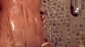 Two Beautiful Lesbians Shower and Have Wild Bedroom Sex