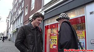 stockinged dutch babe gets her pussy pounded hard