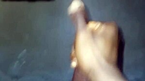 Cum Fountain Explodes in Skinny Guy’s Oiled POV Handjob