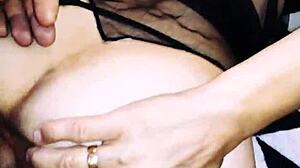 Wife In Erotic Fishnet Bodysuit Spreads Legs Beautifully