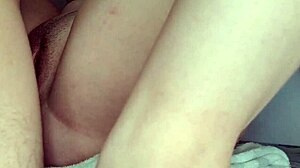 Cute Shy Girl Spreads Legs on Desk for Quickie and Cumshot on Pussy