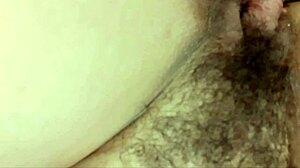 pov closeup of giant clit caressed by balls