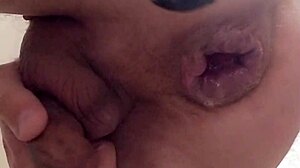 My Natural Anal Lube Leaks Again, I'm Squirming from Intense Stretching Pain