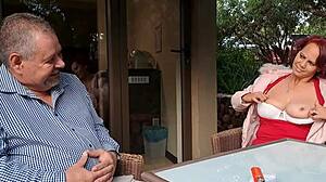 Amateur Cuckold Husband Watches Wife Bang Older Stranger Bareback