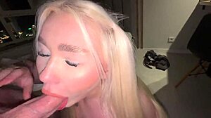 hey, wanna see a messy blowjob from my buddy's hot girlfriend with blue eyes?