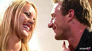 Fitness model gets hard fucked at porn casting before facial