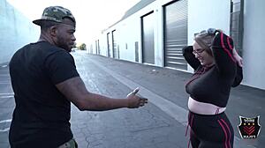 In Lingerie, Mature Andi Ray Milks Rome Major's Big Black Cock With Dirty Talk Behind Alley Dumpster