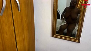 thick black teen makes big cocks cum with handjob