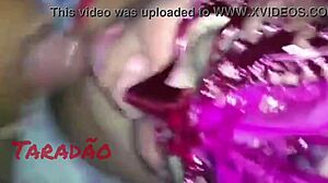 Latina Amateur Gets Mouthful in Homemade Clip