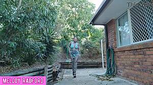 Micro bikini try on haul twerking and slapping big ass