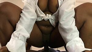 She wanted more than just sucking in the office, craving that big cock.