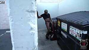 In Lingerie, Mature Andi Ray Milks Rome Major's Big Black Cock With Dirty Talk Behind Alley Dumpster