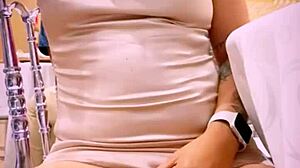 casual wife exposes ass and pussy at friend's wedding