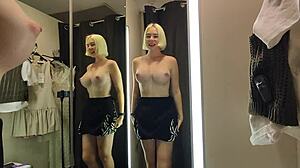 Watch Me Naked Trying Sexy Outfits in Mall Fitting Room!