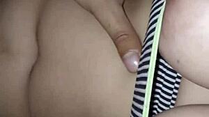 Wow! Pizza guy fucked me hard and came on my ass!
