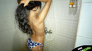 Asian Girl's Perfect Body Shines in Action