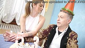Happy Birthday Daddy Casanova! Charlotte Angie Goes Deep with Anal and Spit!