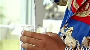 retro blondie handles a massive cock in vintage action