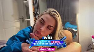 my best friend's girlfriend gave unforgettable blowjob at store