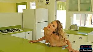 I adore watching Playboy milf Sascha Aleksander strip at home