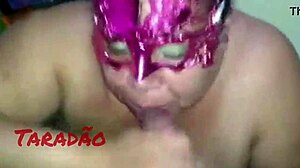 Latina Amateur Gets Mouthful in Homemade Clip