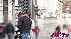 Hot Spanish Babe Picks Up Guys for Rough Sex