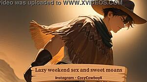 Tender moaning sex with my muscular man, so hot! 😍