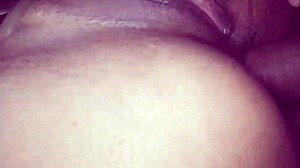 Couple engages in quickie with fingering, muff diving, and anal fisting