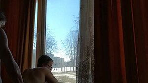 Helga Bosk Has Risky Sex by Window