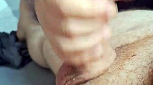 Young Stepdaughter Jerks Stepfather Off When Alone At Home!