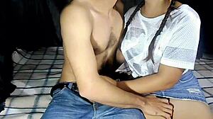 latina teen gets convinced to fuck ex-boyfriend, ends with sucking, cumshot, creampie, and assfucking