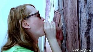 Hey, Hung Blonde at My Gloryhole Now?