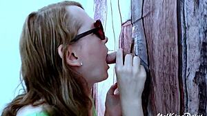 Hey, Hung Blonde at My Gloryhole Now?