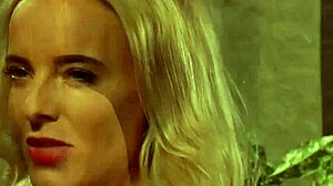 hey, deep strapon penetration with that lesbian slave and madame, she's bound and submissive, getting punished hard