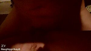 Kaydi's sweet young pussy on display