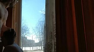 Helga Bosk Has Risky Sex by Window