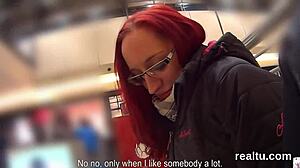 hey gorgeous czech kitten teased in mall then pounded in pov