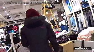 hey gorgeous czech kitten teased in mall then pounded in pov