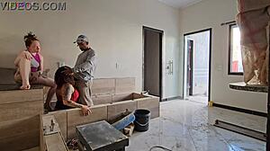 Construction worker thrilled by bosses' visit at site for wild fun