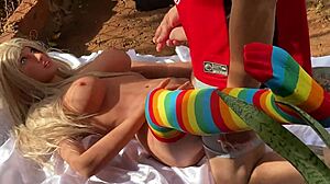 linda wanted to give it up front with that toy, so hot