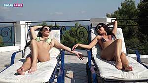 Oiled Lesbian Chicks Rubbing Hard