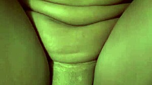 Daddy stuffs tight pussy with huge cumload creampie