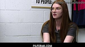 Wow! Nerdy Ginger Jane Rogers Uses Pussy to Escape Trouble - Pilfer4k