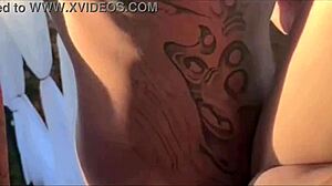 Ana Miller And Ktal Fucking In The Pool With Exhibitionist Flashing And Natural Tits