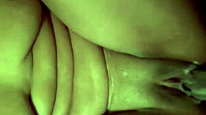 Daddy stuffs tight pussy with huge cumload creampie