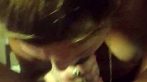 Kelsey, amateur milf slut, sucks Jay's monster bbc for breakfast